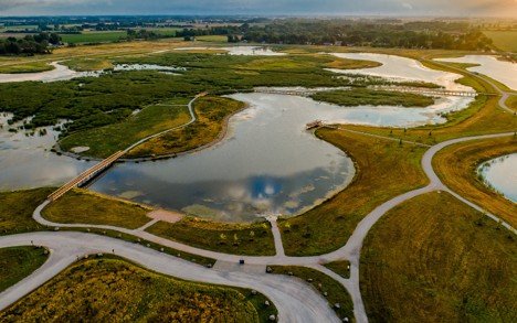 Howard Marsh Metropark Aerial.