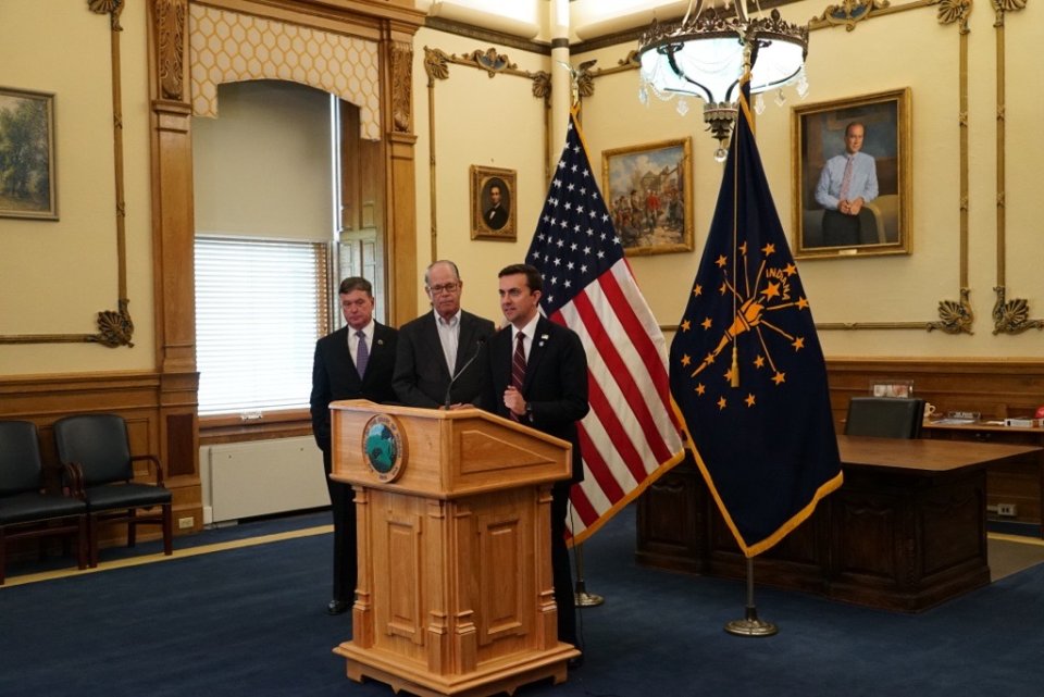 EPA Deputy Administrator David Fotouhi joined Indiana Governor Mike Braun, Attorney General Todd Rokita, and Indiana Department of Environmental Management (IDEM) Commissioner Clint Woods.