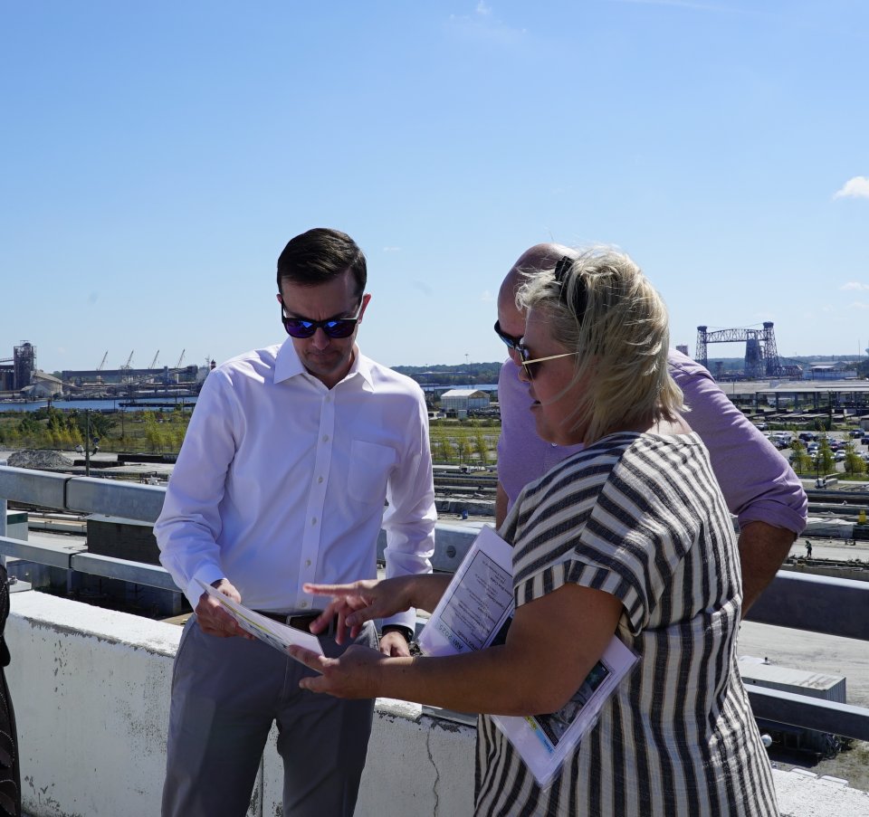 Deputy Administrator Fotouhi ended his trip with a visit at the Atlantic Wood Industries Superfund Site.