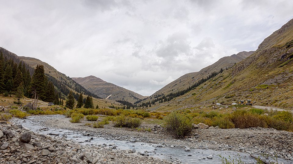 Bonita Peak Mining District view of a stream