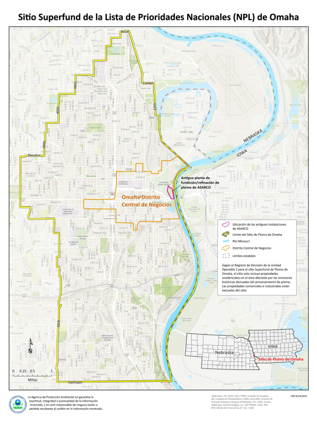 Omaha Lead Site map in Spanish