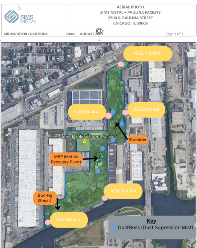  facility boundaries for SIMS Metal Management