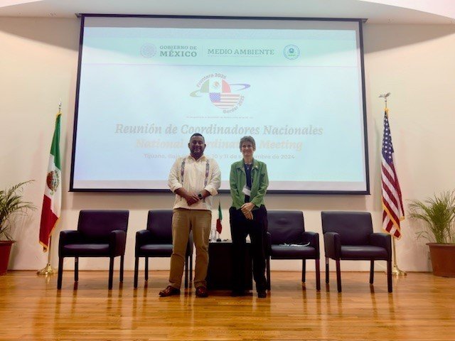 From left to right: Undersecretary Alonso Jiménez, Ministry of Environment and Natural Resources and Deputy Administrator Janet McCabe, U.S. Environmental Protection Agency