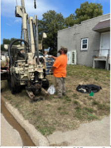 PFAS sampling at former Dupont facility in Iowa.