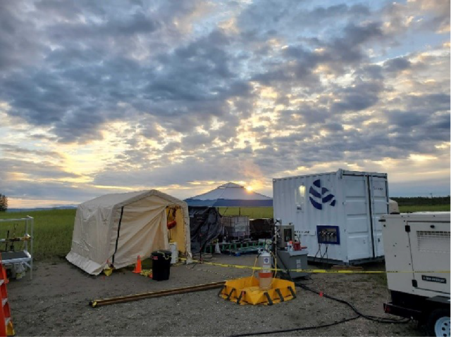 Aquagga tents and PFAS destruction unit