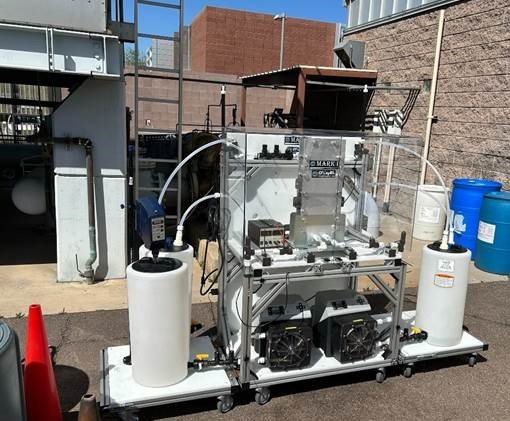 OXbyEL’s groundwater treatability testing reactor