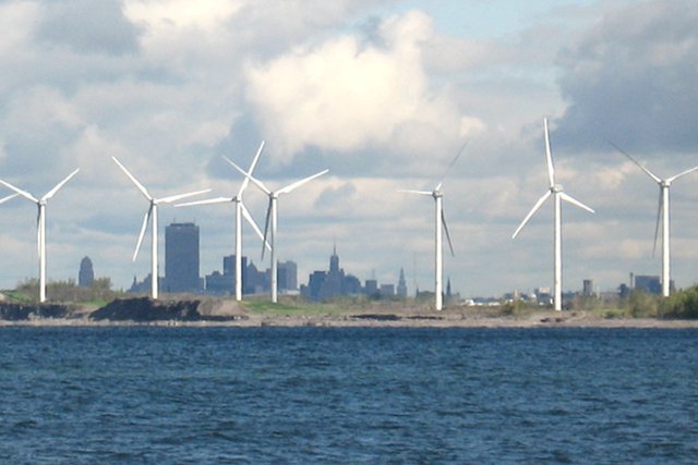 Steel Winds wind farm in Lackawanna, PA.