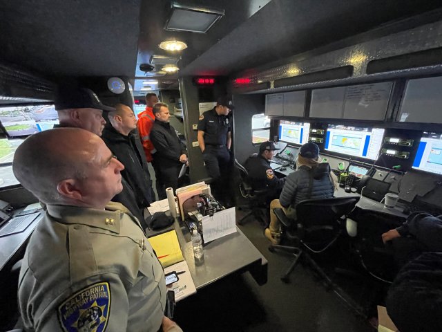Interior of the EPA Command Post Vehicle