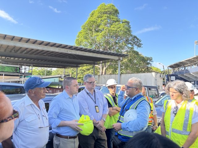 Photo: EPA RA Martucci met with local officials in Puerto Rico to view progress on water infrastructure supported by EPA permits. 