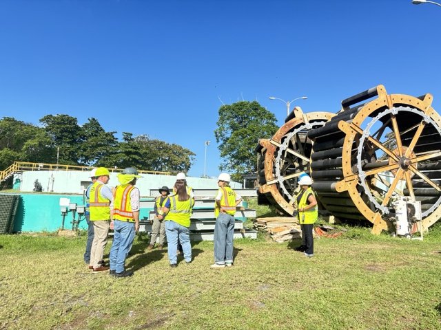 Photo: EPA RA Martucci met with local officials in Puerto Rico to view progress on water infrastructure supported by EPA permits. 