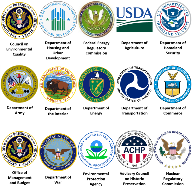 seals of the 15 member agencis