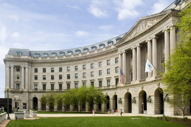 aerial shot of EPA headquarters