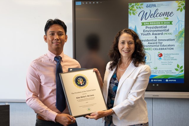 2026 Presidential Innovation Award for Environmental Educators recipient Kim Alvin De Lara