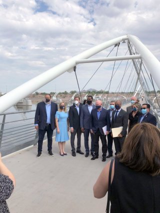 Administrator Michael Regan at the Rio Reimagined Summit in Tempe, Arizona, with Senator Mark Kelly and other officials.