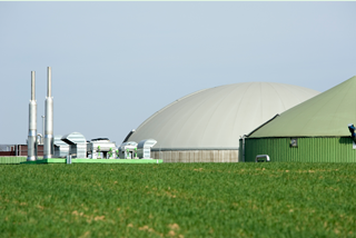 Biomass energy plant.