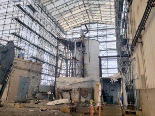 Interior of Segment 3 building showing silver oxidation tank