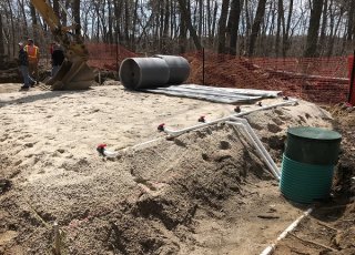Septic system installation