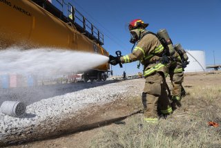 Hazmat Responder Train Derailment Exercise