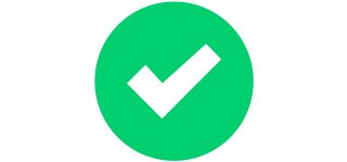 green checkmark