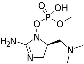 Guanitoxin (formerly known as Anatoxin-a(S)) chemical structure