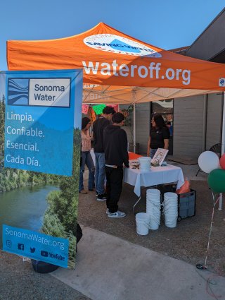 Sonoma-Marin’s table at Fiesta de Independencia.