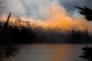 Smoke from wildfires in the Arctic