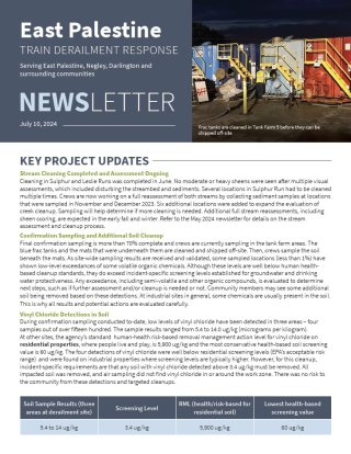 screenshot of front of newsletter 07-8-2024