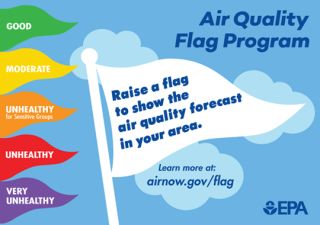 Air Quality Flag Program infographic