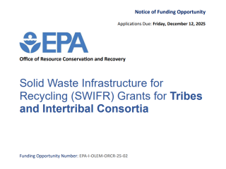 EPA Releases SWIFR NOFO for Tribes and Intertribal Consortia Providing $20 Million in Awards