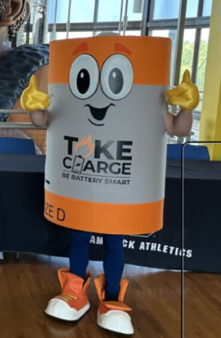 Take Charge Battery Mascot