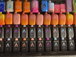 Collected and sorted e-cigarettes