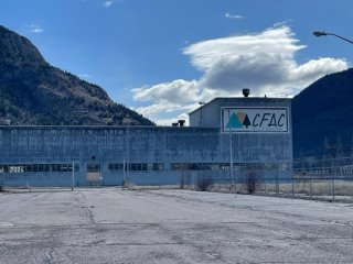 Old production warehouse at the CFAC site.