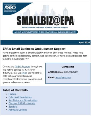 Small Business at EPA Monthly Bulletin thumbnail 