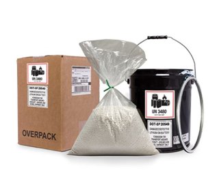 A shipping kit designed for damaged and defective lithium batteries