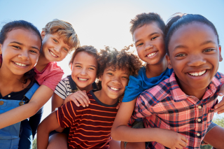 Group of preteens