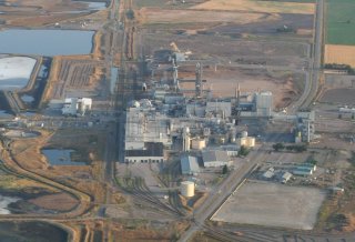 Aerial view of Smurfit site