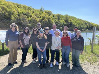 EPA Regional Administrators at Sunken Meadow State Park with representatives of the Long Island Sound Partnership.