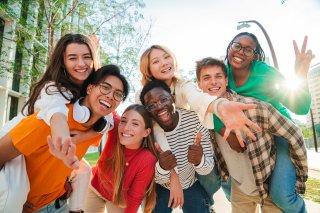 Group of teenagers