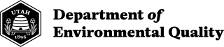 Utah DEQ logo black and white