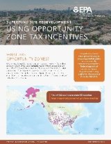 The cover page of the Superfund Redevelopment Using Opportunity Zone Tax Incentives report.