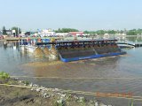 Capping Barge at the Silver Lake Area on Day 1