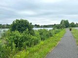 A view of a walking path at the Silver Lake Area