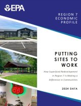 The cover page of the Region 7 EPA Superfund Redevelopment Economic Profile report.