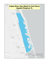 Thumbnail depicting a map of the Indian River-Vero Beach to Fort Pierce Aquatic Preserve vessel sewage no-discharge zone