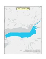 Map of no-discharge zone established for the New York waters of Lake America